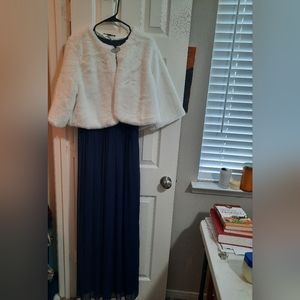 Dress long sleeve brand marina size 14 l and  jacket long sleeve brand park&main